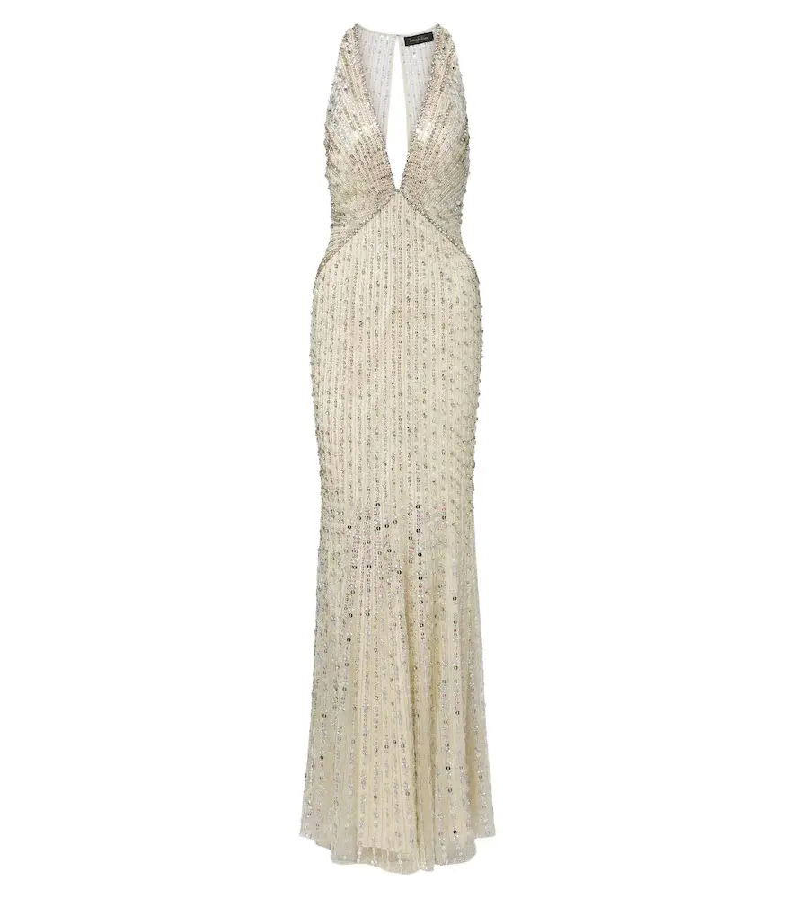 Jenny Packham Atlas embellished gown