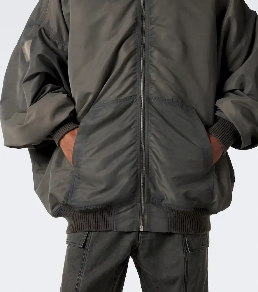 Rick Owens Mountain Hun satin hooded jacket | Thumbnail 3 Rick Owens Mountain Hun satin hooded jacket | Thumbnail 3
