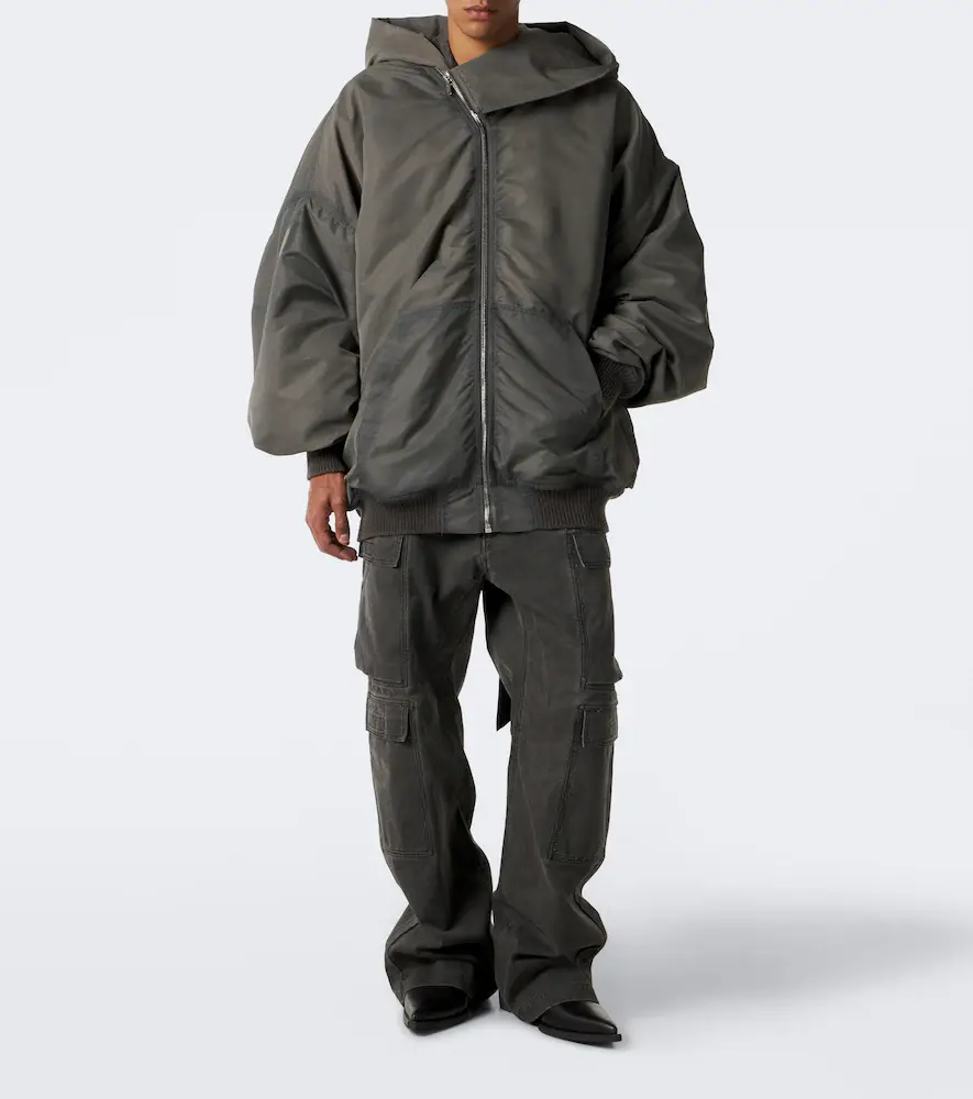 Rick Owens Mountain Hun satin hooded jacket | Thumbnail 7 Rick Owens Mountain Hun satin hooded jacket | Thumbnail 7