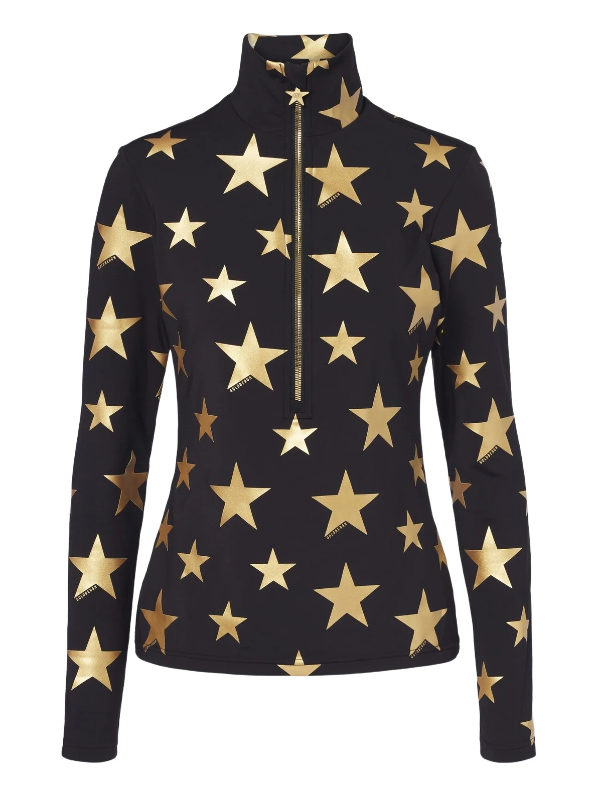 Hikari printed half-zip ski top