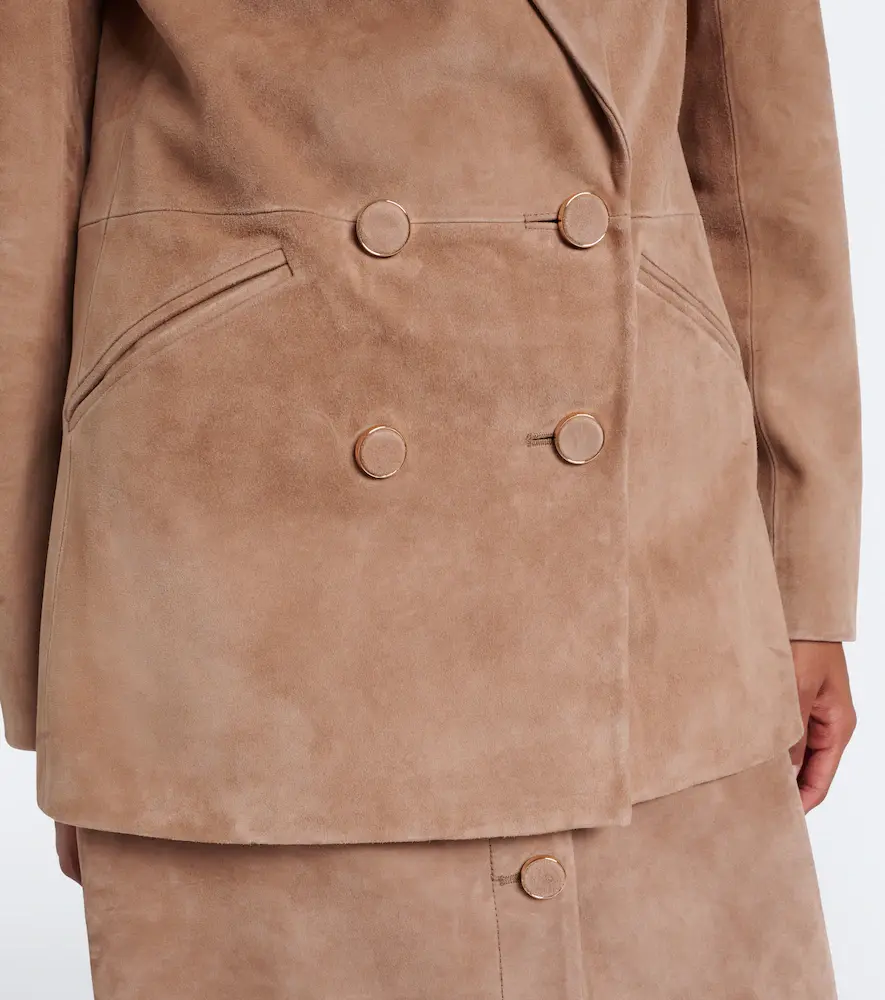 Veronica Beard Oria double-breasted suede jacket | Thumbnail 2 Veronica Beard Oria double-breasted suede jacket | Thumbnail 2