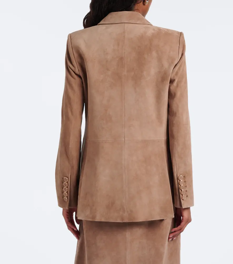 Veronica Beard Oria double-breasted suede jacket | Thumbnail 5 Veronica Beard Oria double-breasted suede jacket | Thumbnail 5