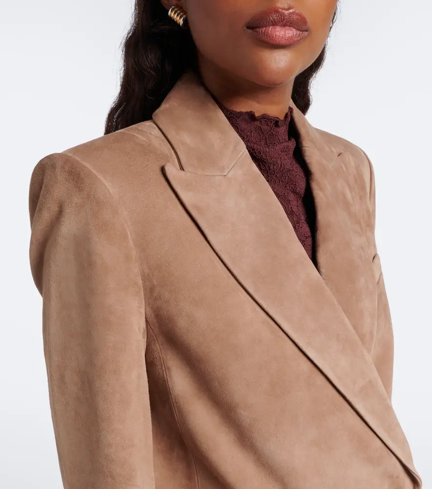 Veronica Beard Oria double-breasted suede jacket | Thumbnail 6 Veronica Beard Oria double-breasted suede jacket | Thumbnail 6