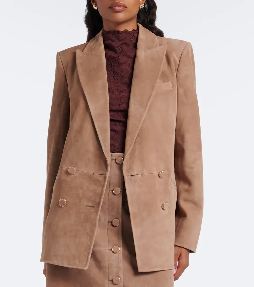 Veronica Beard Oria double-breasted suede jacket | Thumbnail 7 Veronica Beard Oria double-breasted suede jacket | Thumbnail 7