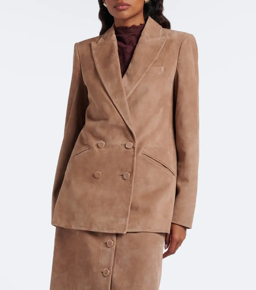 Veronica Beard Oria double-breasted suede jacket | Thumbnail 8 Veronica Beard Oria double-breasted suede jacket | Thumbnail 8