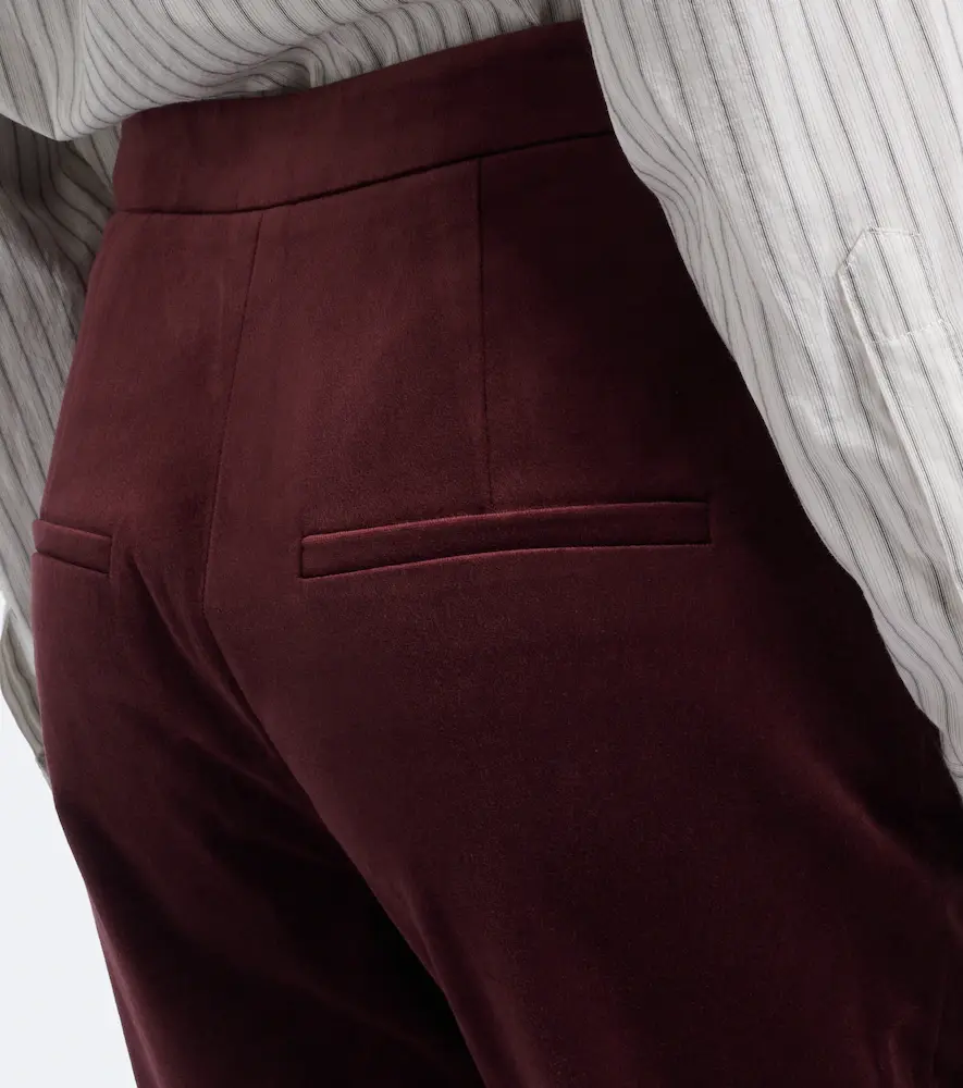 Veronica Beard Gracie cotton-blend velvet flared pants | Thumbnail 6