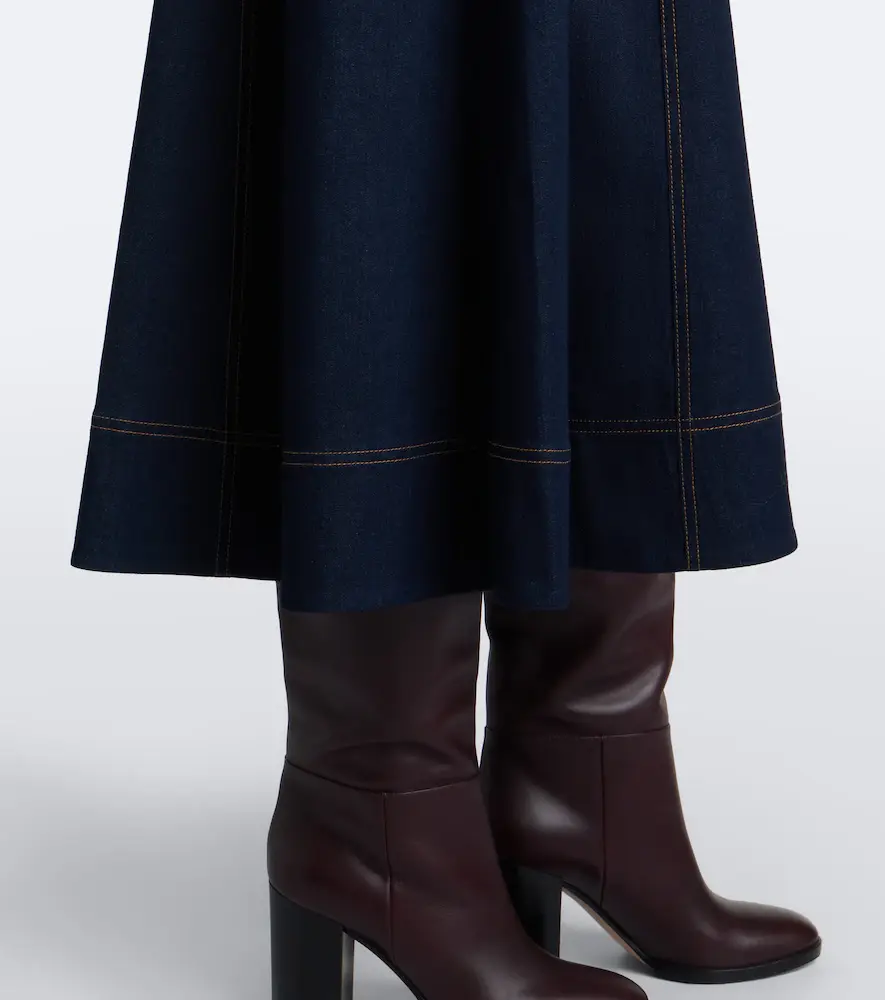 Veronica Beard Cosette belted denim midi dress | Thumbnail 6