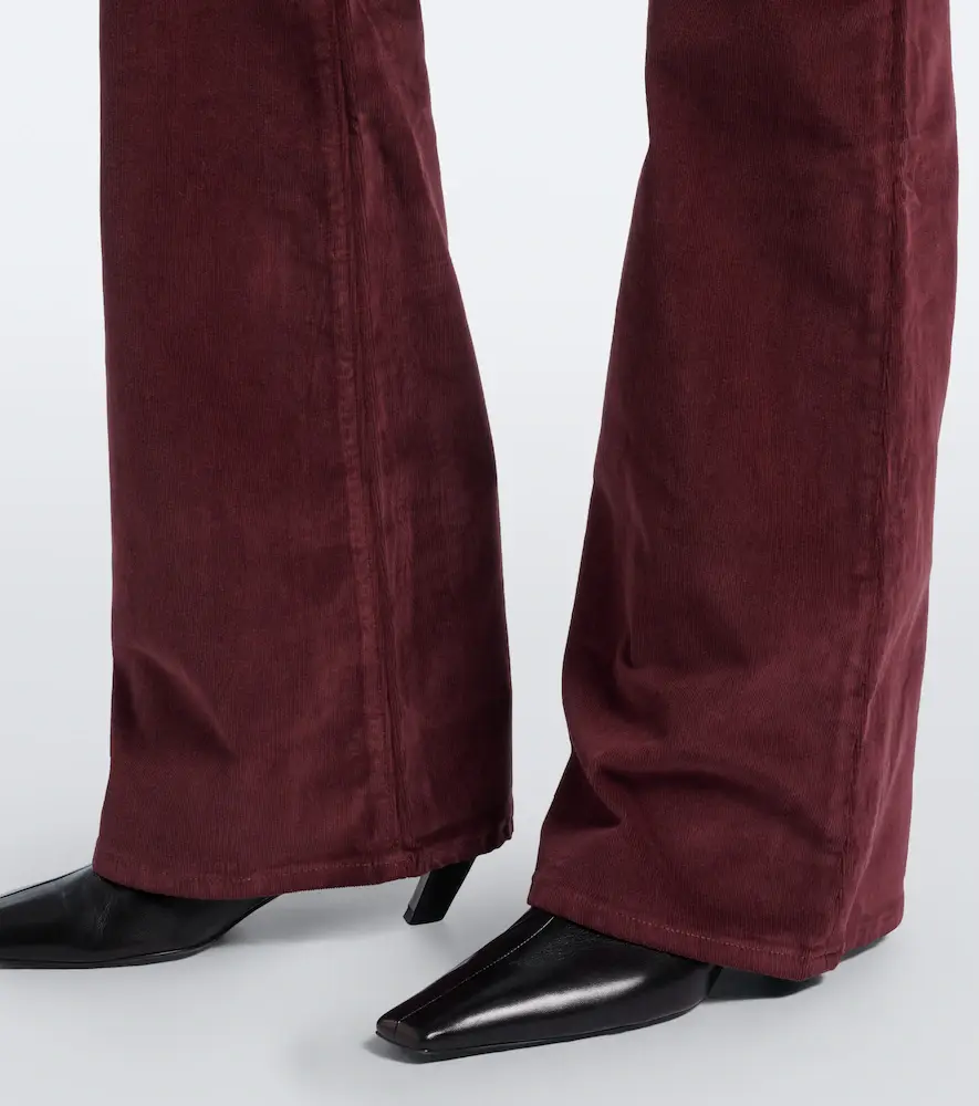 Veronica Beard Beverly cotton corduroy flared pants | Thumbnail 3