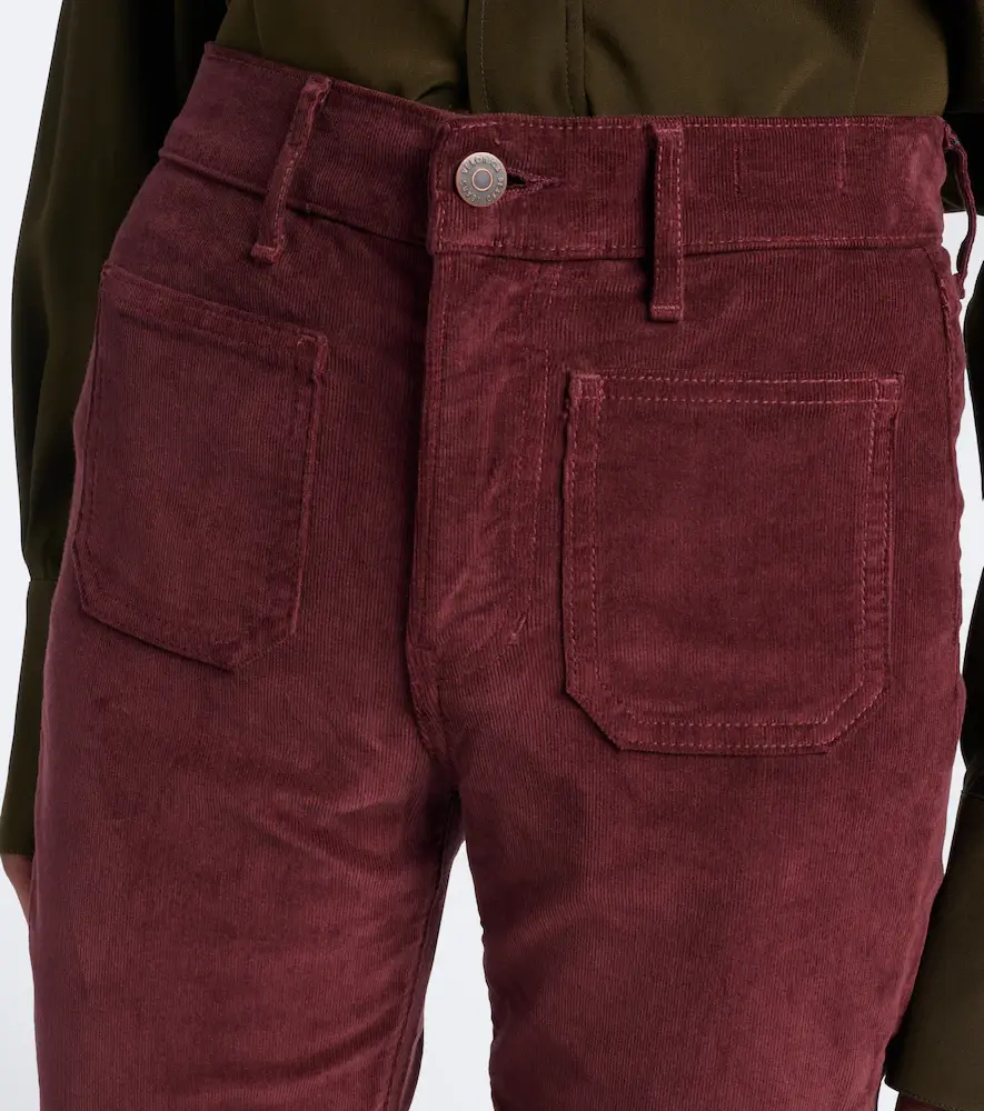 Veronica Beard Beverly cotton corduroy flared pants | Thumbnail 5