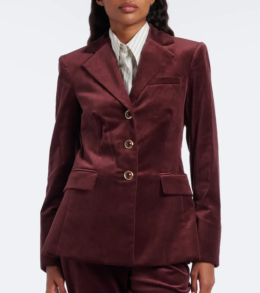 Veronica Beard Raelynn cotton-blend velvet blazer | Thumbnail 6
