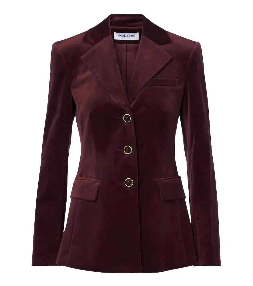 Veronica Beard Raelynn cotton-blend velvet blazer