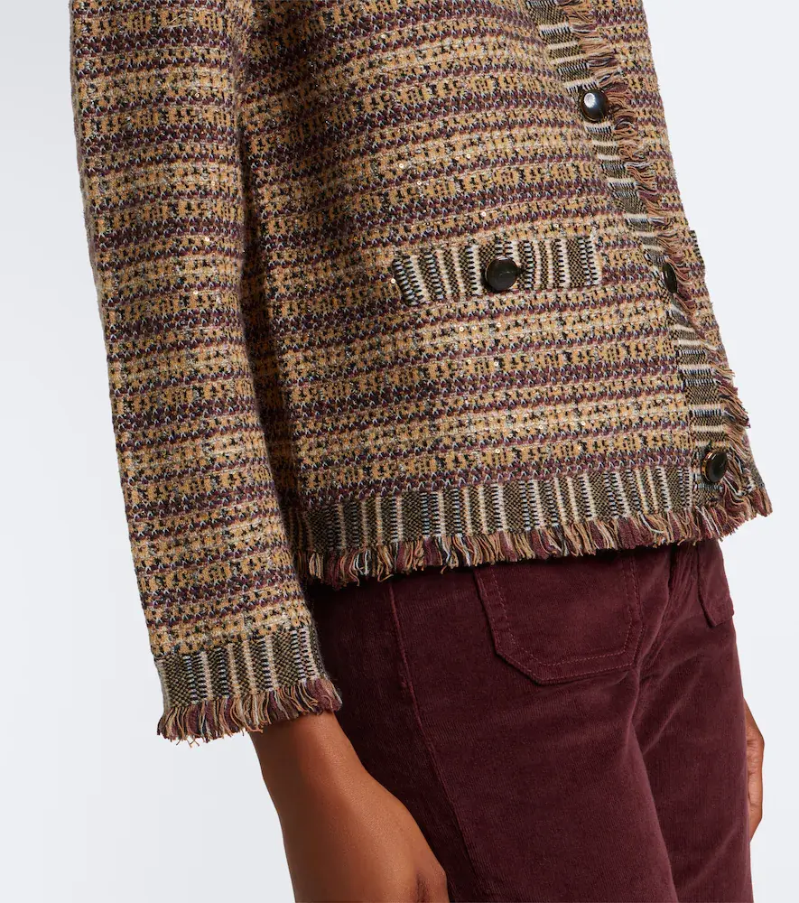 Veronica Beard Sariyah cropped tweed jacket | Thumbnail 2
