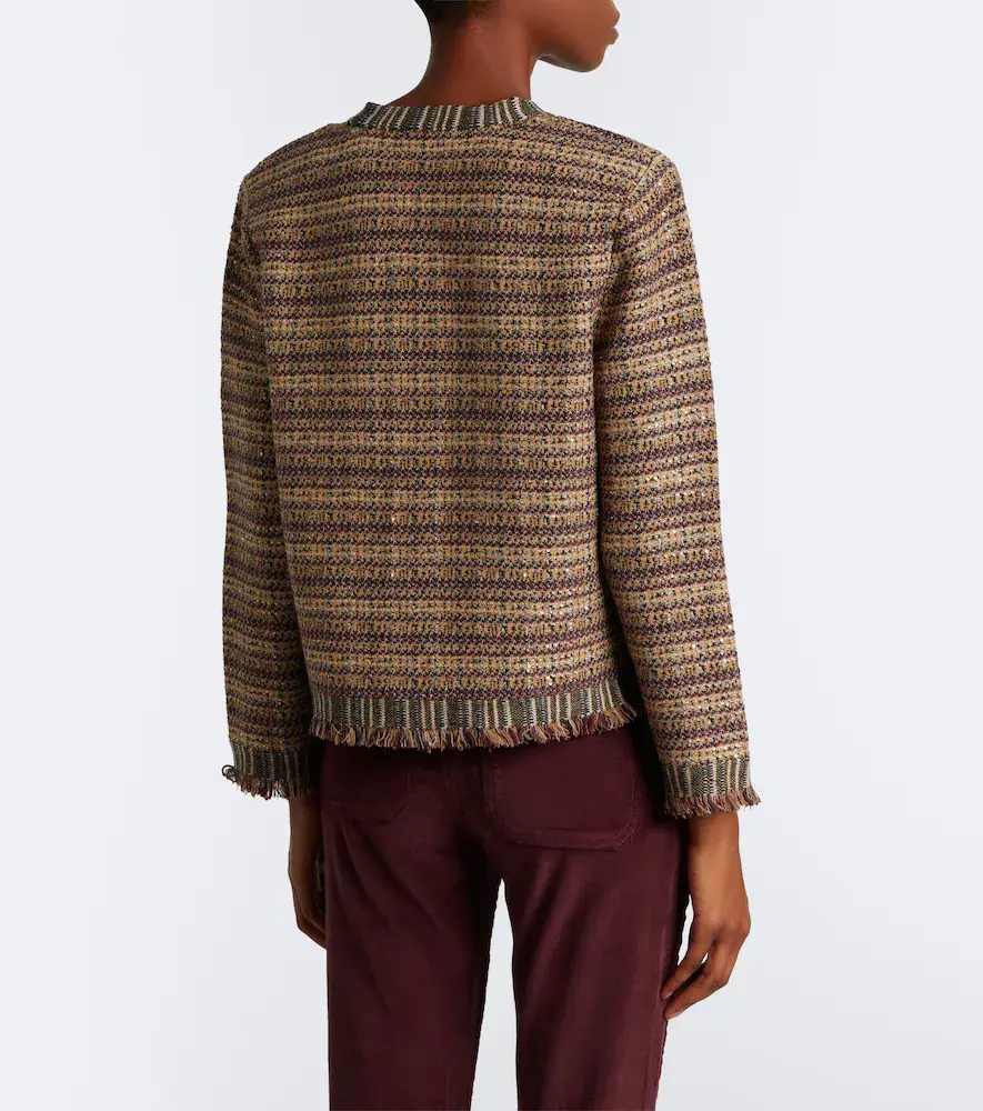Veronica Beard Sariyah cropped tweed jacket | Thumbnail 3