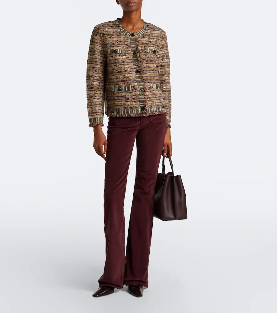 Veronica Beard Sariyah cropped tweed jacket | Thumbnail 4