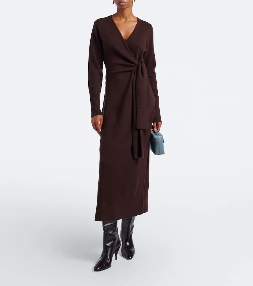 Veronica Beard Salomez wool and cashmere midi dress | Thumbnail 5