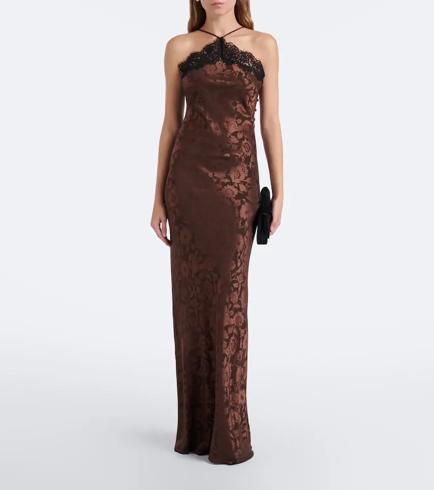 Veronica Beard Rue floral jacquard silk-blend gown | Thumbnail 2