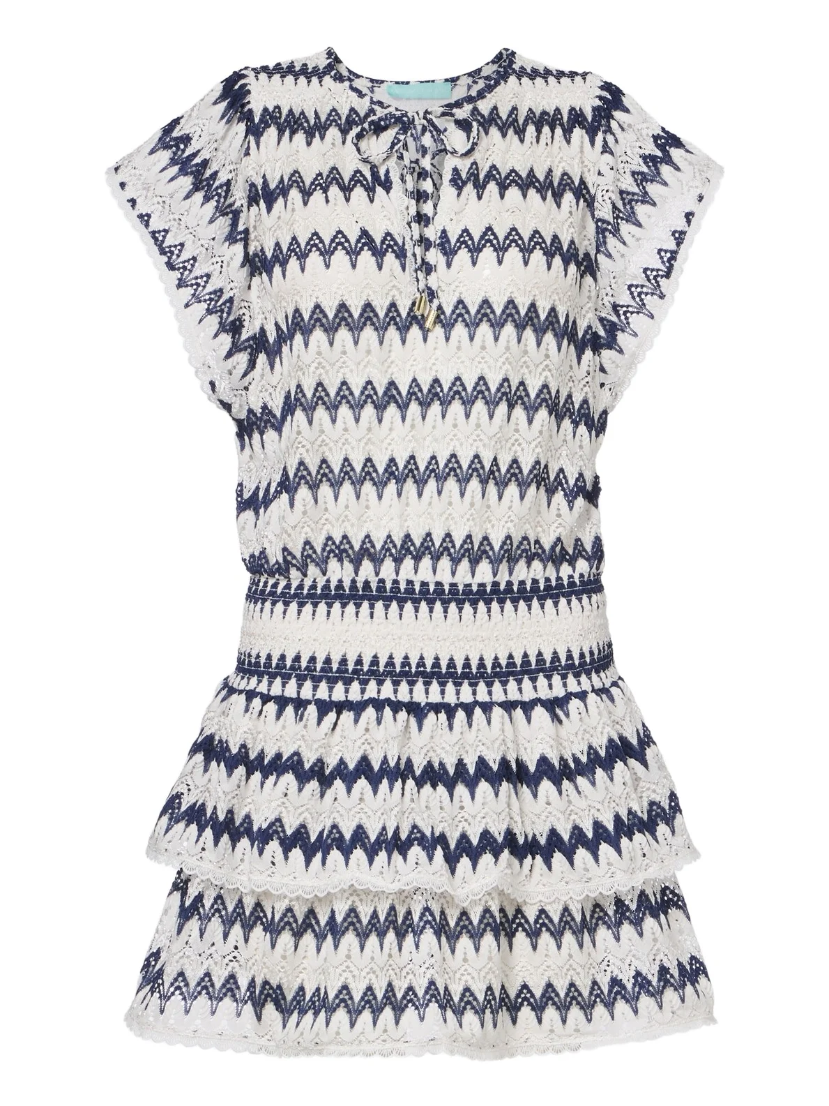 Remi chevron knitted minidress