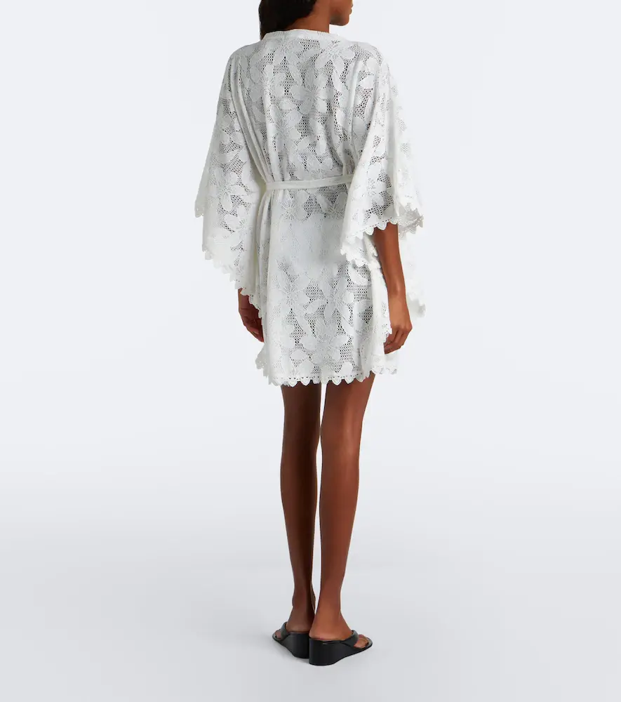 Melissa Odabash Petra floral sheer lace kaftan | Thumbnail 2