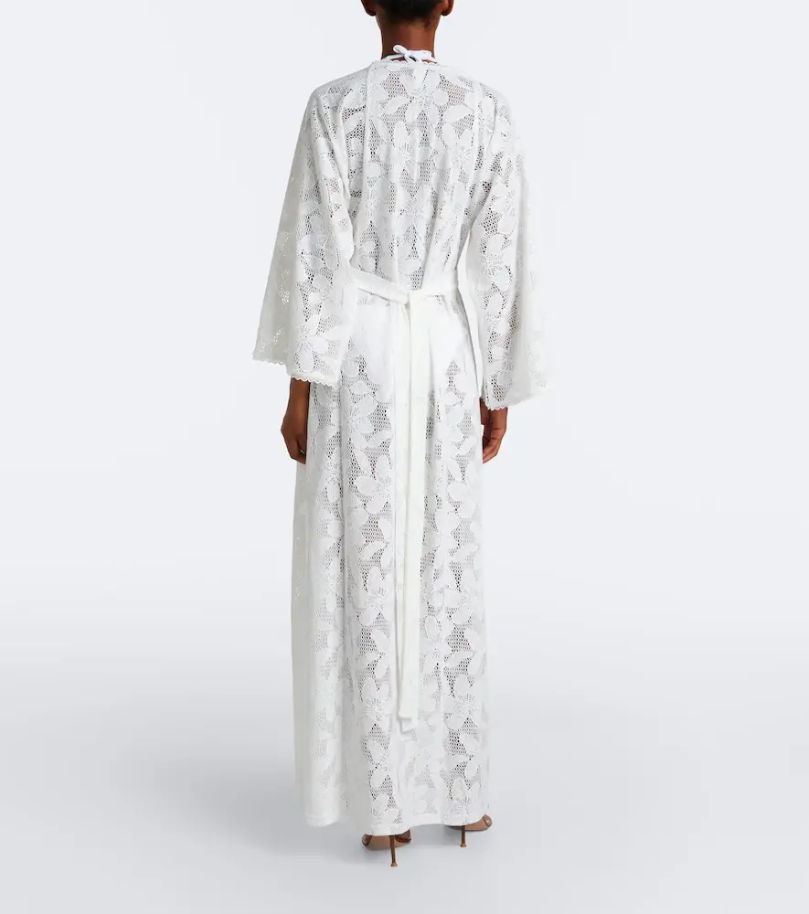 Melissa Odabash Nina floral sheer lace kaftan | Thumbnail 5