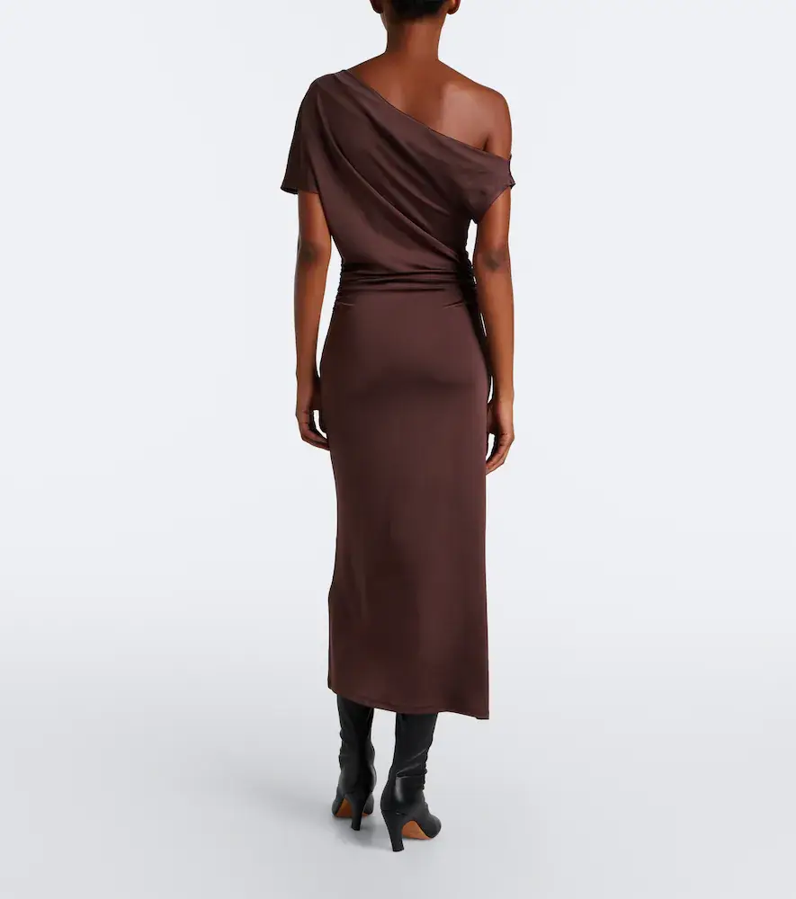 Tove Sora gathered satin midi dress | Thumbnail 4 Tove Sora gathered satin midi dress | Thumbnail 4