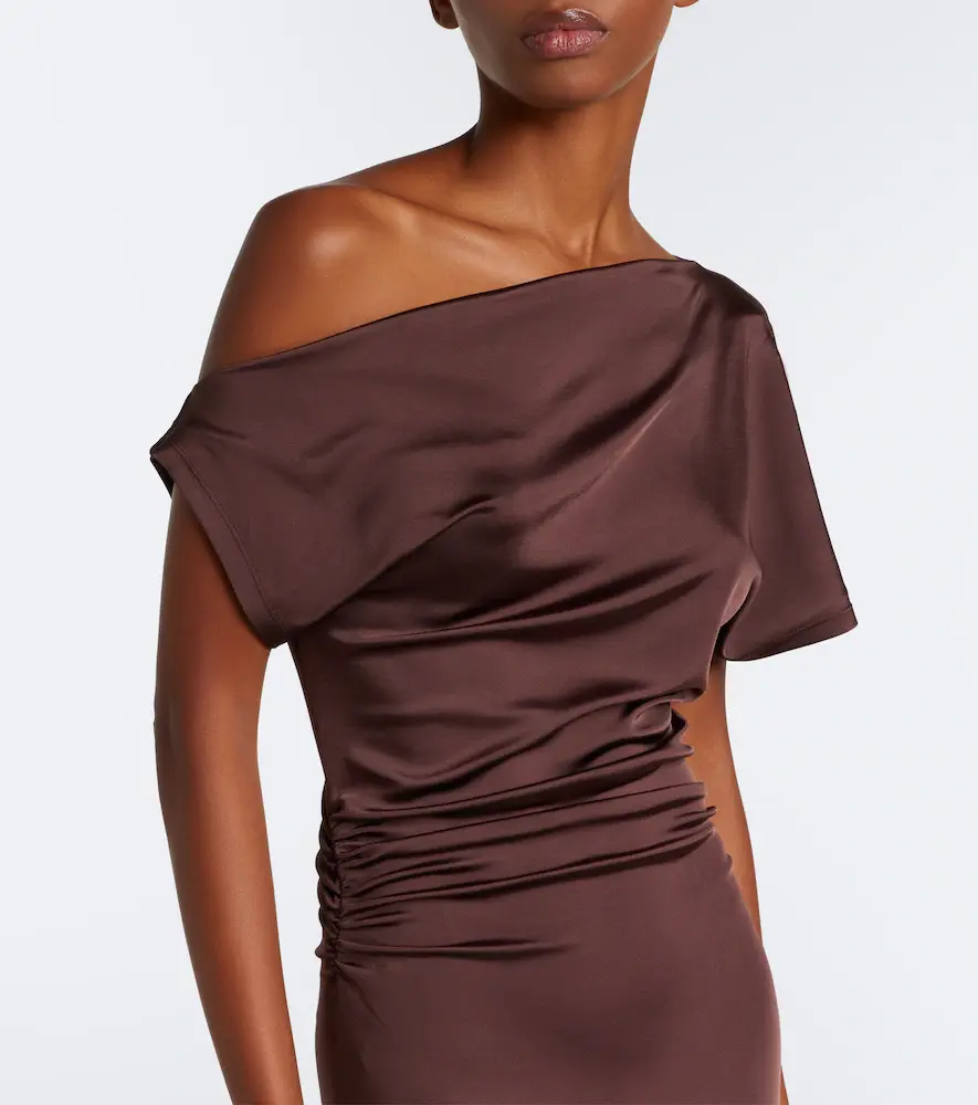 Tove Sora gathered satin midi dress | Thumbnail 5 Tove Sora gathered satin midi dress | Thumbnail 5