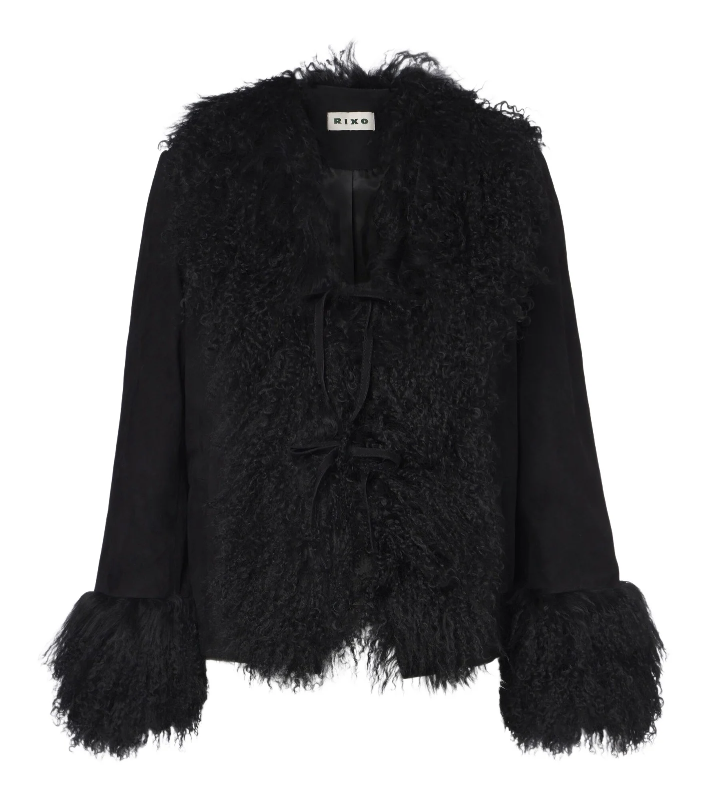 Sammy shearling-trimmed suede jacket