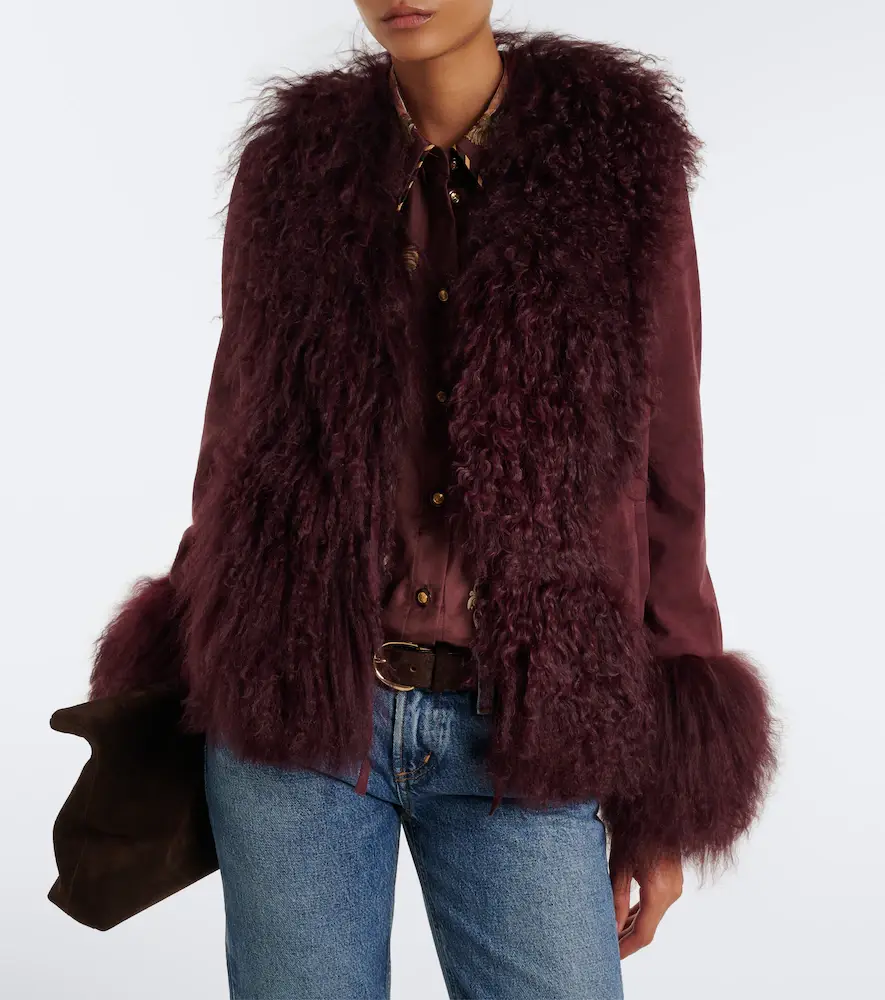 Rixo Sammy shearling-trimmed suede jacket | Thumbnail 5 Rixo Sammy shearling-trimmed suede jacket | Thumbnail 5