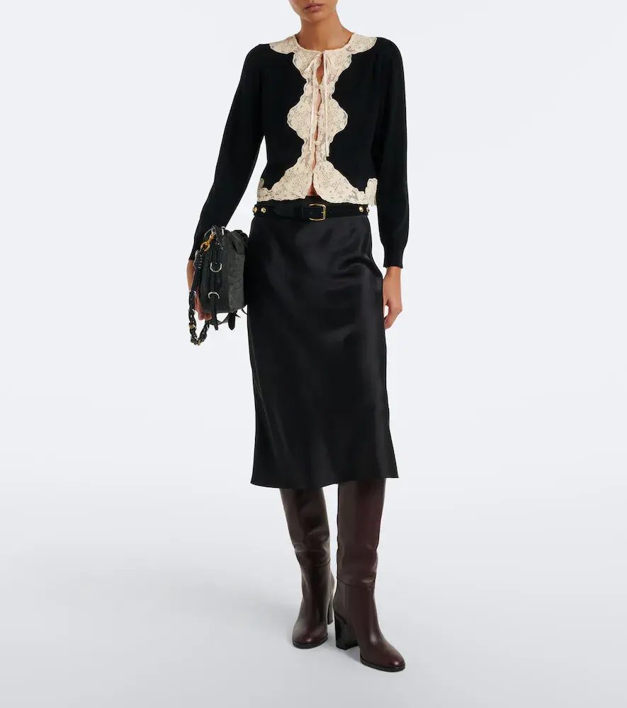 Rixo Tassia wool and cashmere cardigan | Thumbnail 6