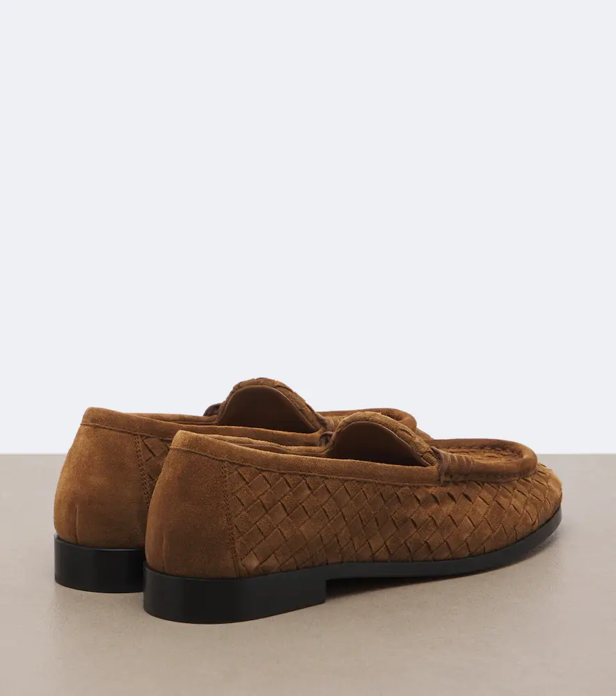 Bottega Veneta Silenzio Intrecciato suede loafers | Thumbnail 4 Bottega Veneta Silenzio Intrecciato suede loafers | Thumbnail 4