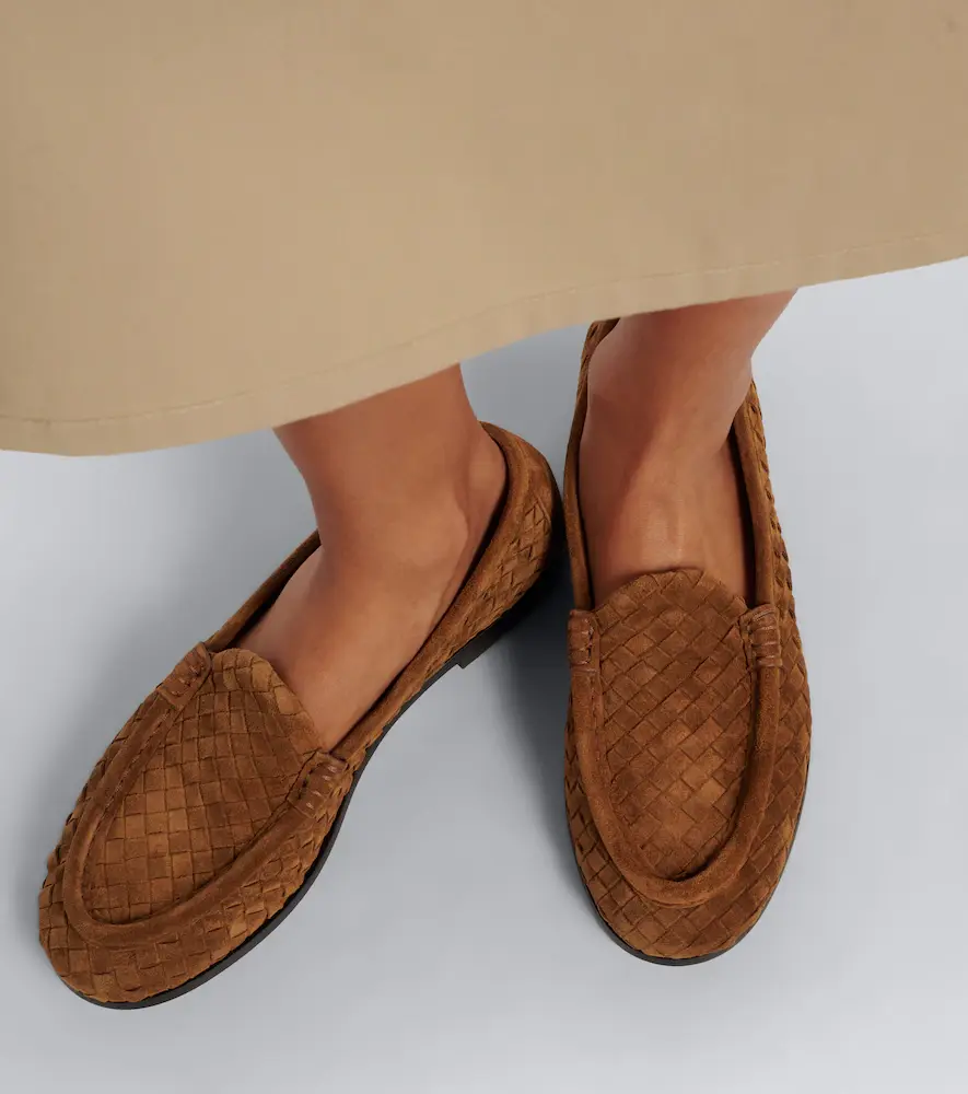 Bottega Veneta Silenzio Intrecciato suede loafers | Thumbnail 6 Bottega Veneta Silenzio Intrecciato suede loafers | Thumbnail 6