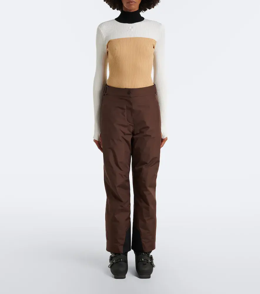 Courrèges Courrèges Colorblocked ribbed-knit ski top | Thumbnail 4 Courrèges Courrèges Colorblocked ribbed-knit ski top | Thumbnail 4