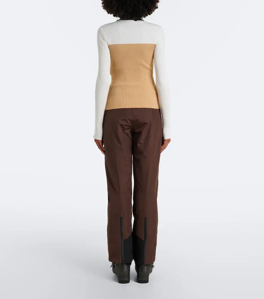 Courrèges Courrèges Colorblocked ribbed-knit ski top | Thumbnail 6 Courrèges Courrèges Colorblocked ribbed-knit ski top | Thumbnail 6