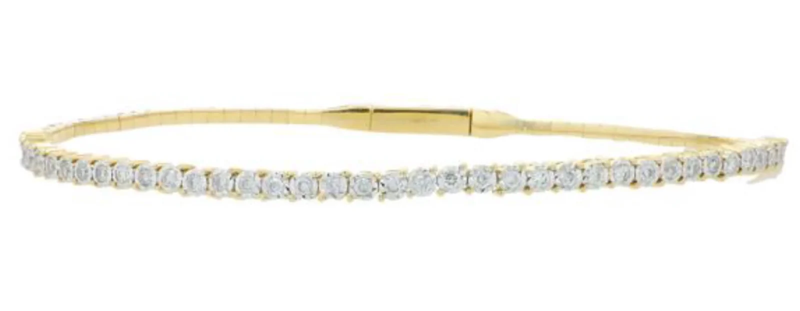 0.5ct Diamond 14K Gold Bangle Bracelet 0.5ct Diamond 14K Gold Bangle Bracelet