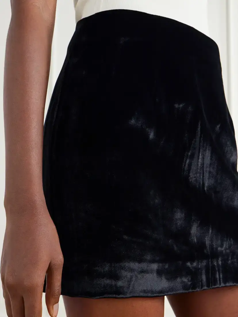 Abadia Velvet Mini Skirt | Thumbnail 5