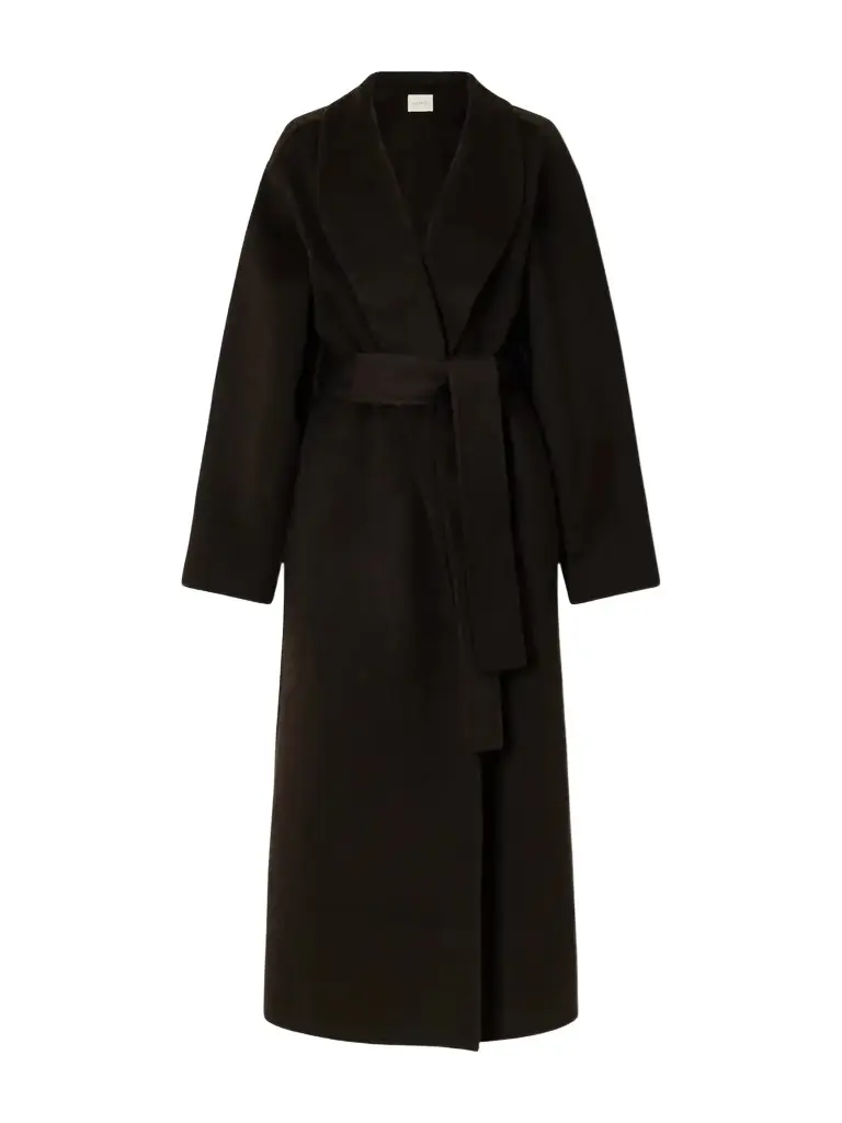 Mara Belted Wool And Cashmere-blend Coat - Brown Mara Belted Wool And Cashmere-blend Coat - Brown