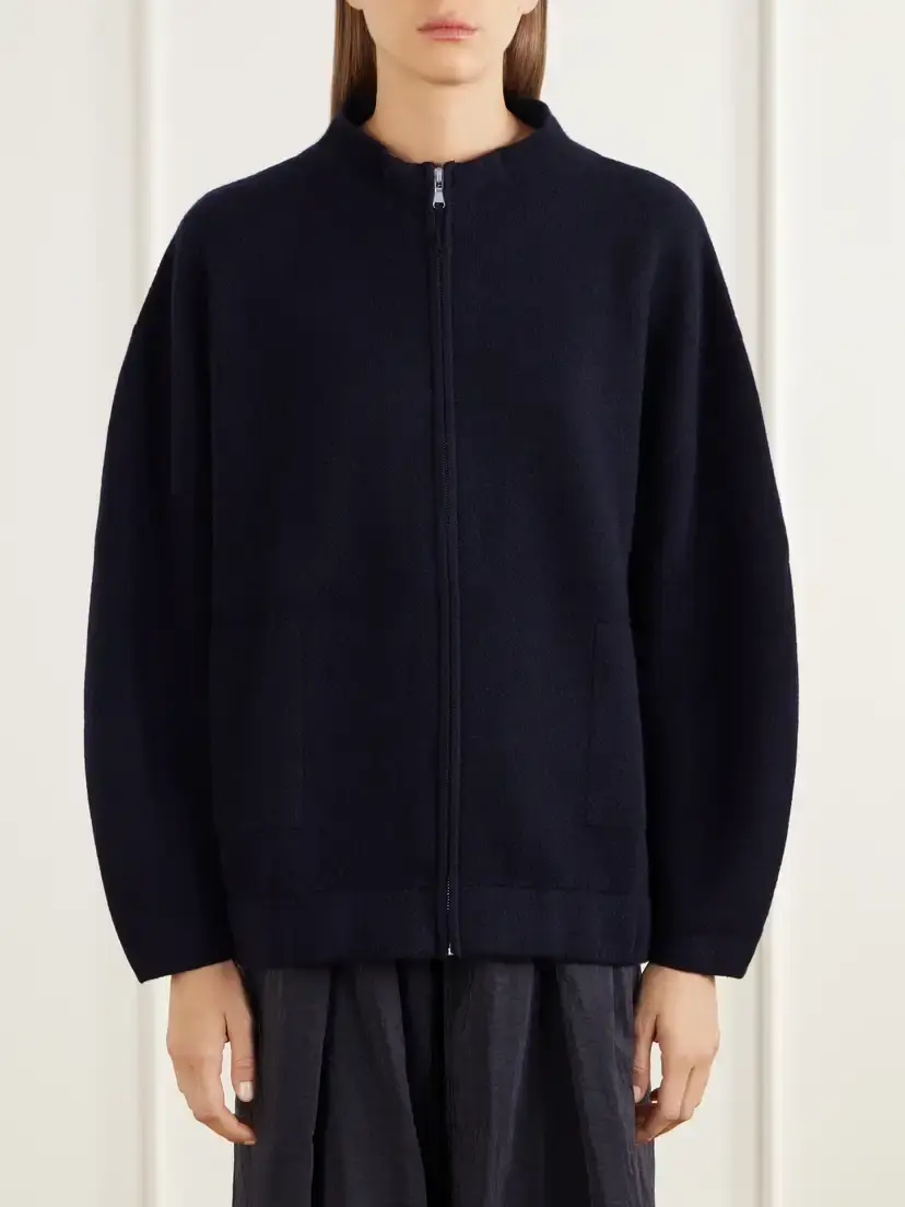 Allude Wool And Cashmere-blend Zip-up Jacket | Thumbnail 3 Allude Wool And Cashmere-blend Zip-up Jacket | Thumbnail 3