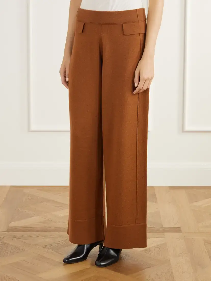 Allude Wool And Cashmere-blend Wide-leg Pants | Thumbnail 3 Allude Wool And Cashmere-blend Wide-leg Pants | Thumbnail 3