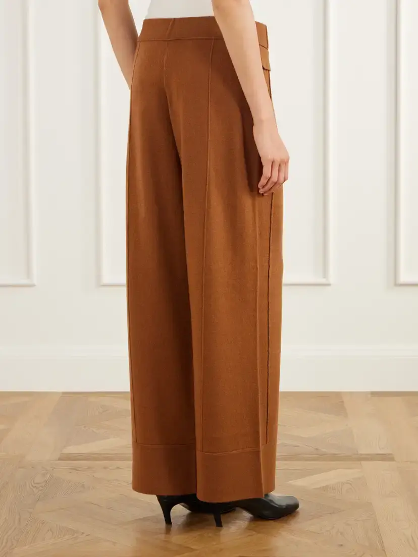 Allude Wool And Cashmere-blend Wide-leg Pants | Thumbnail 4 Allude Wool And Cashmere-blend Wide-leg Pants | Thumbnail 4