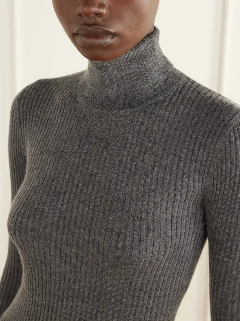 Gabriela Hearst Peppe Ribbed Cashmere-blend Sweater | Thumbnail 5 Gabriela Hearst Peppe Ribbed Cashmere-blend Sweater | Thumbnail 5