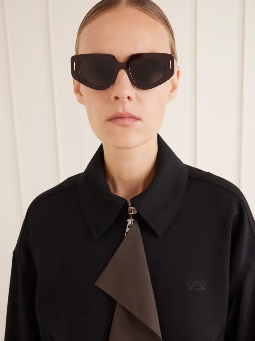 Loewe Small Butterfly Screen Oversized D-frame Acetate Sunglasses | Thumbnail 2 Loewe Small Butterfly Screen Oversized D-frame Acetate Sunglasses | Thumbnail 2