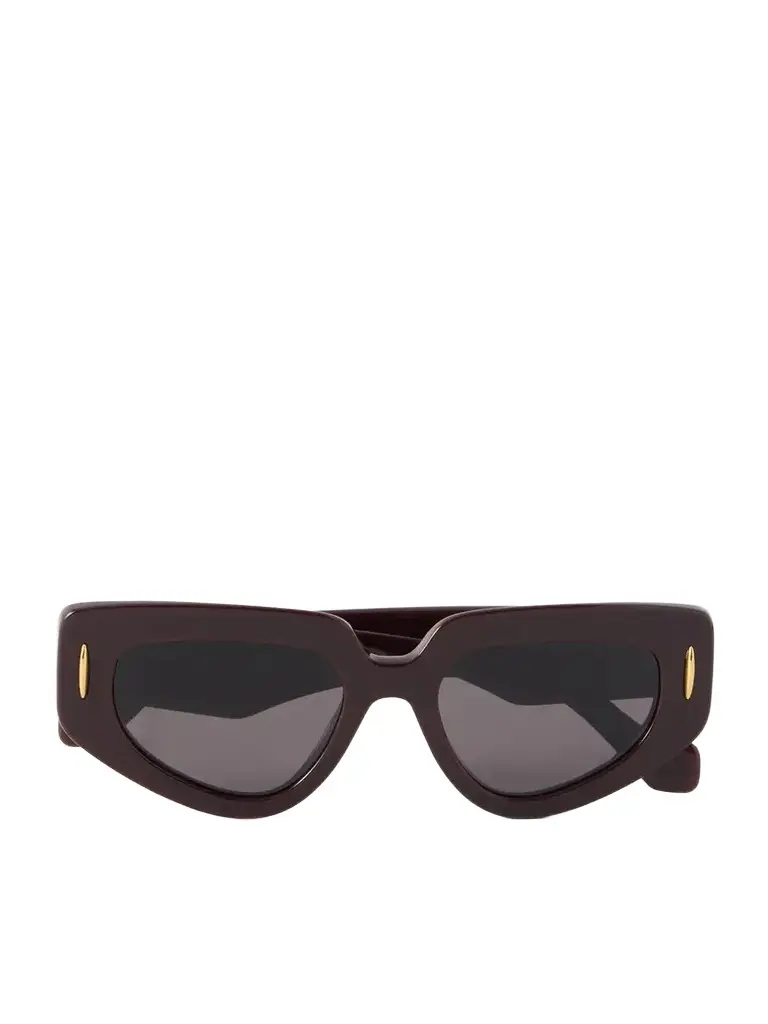 Loewe Small Butterfly Screen Oversized D-frame Acetate Sunglasses