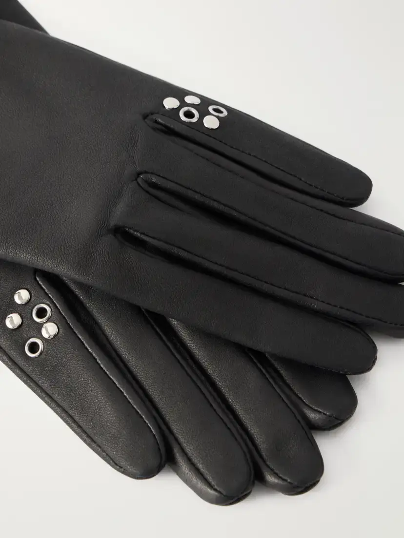 Agnelle Elfie Embellished Leather Gloves | Thumbnail 2 Agnelle Elfie Embellished Leather Gloves | Thumbnail 2