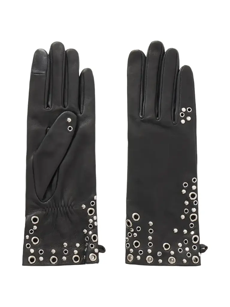 Elfie Embellished Leather Gloves Elfie Embellished Leather Gloves
