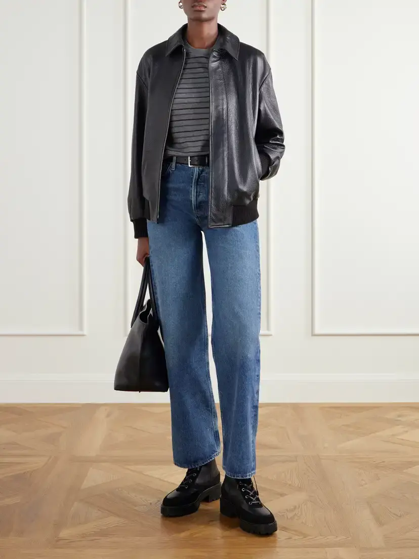 Aquazzura Very Cortina Shearling And Suede-trimmed Leather Ankle Boots | Thumbnail 4 Aquazzura Very Cortina Shearling And Suede-trimmed Leather Ankle Boots | Thumbnail 4