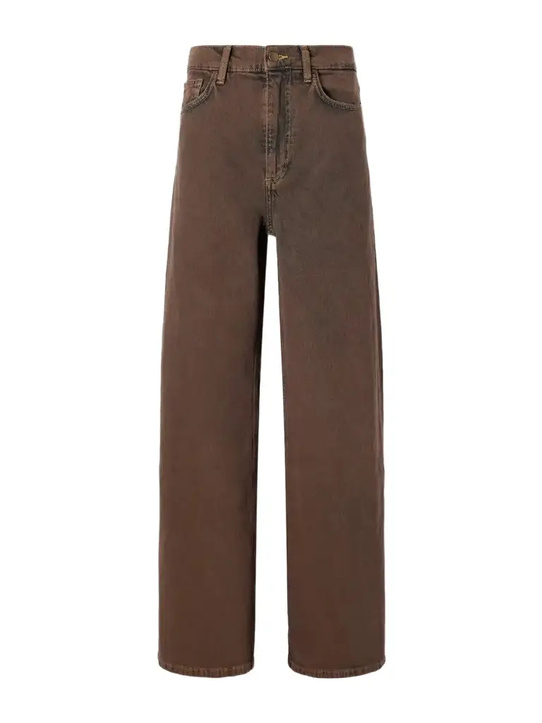 Sanderlak Faded Mid-rise Wide-leg Jeans