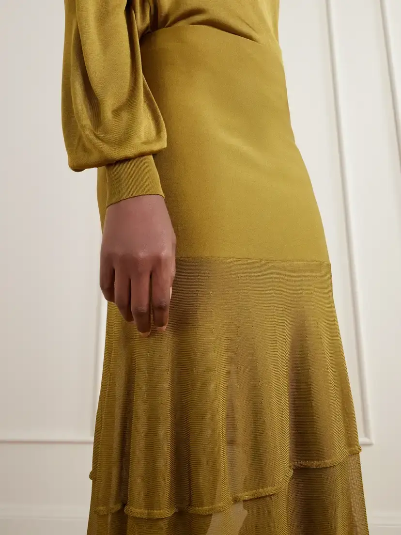 Altuzarra Gorrell Tiered Stretch-knit Maxi Skirt | Thumbnail 5 Altuzarra Gorrell Tiered Stretch-knit Maxi Skirt | Thumbnail 5