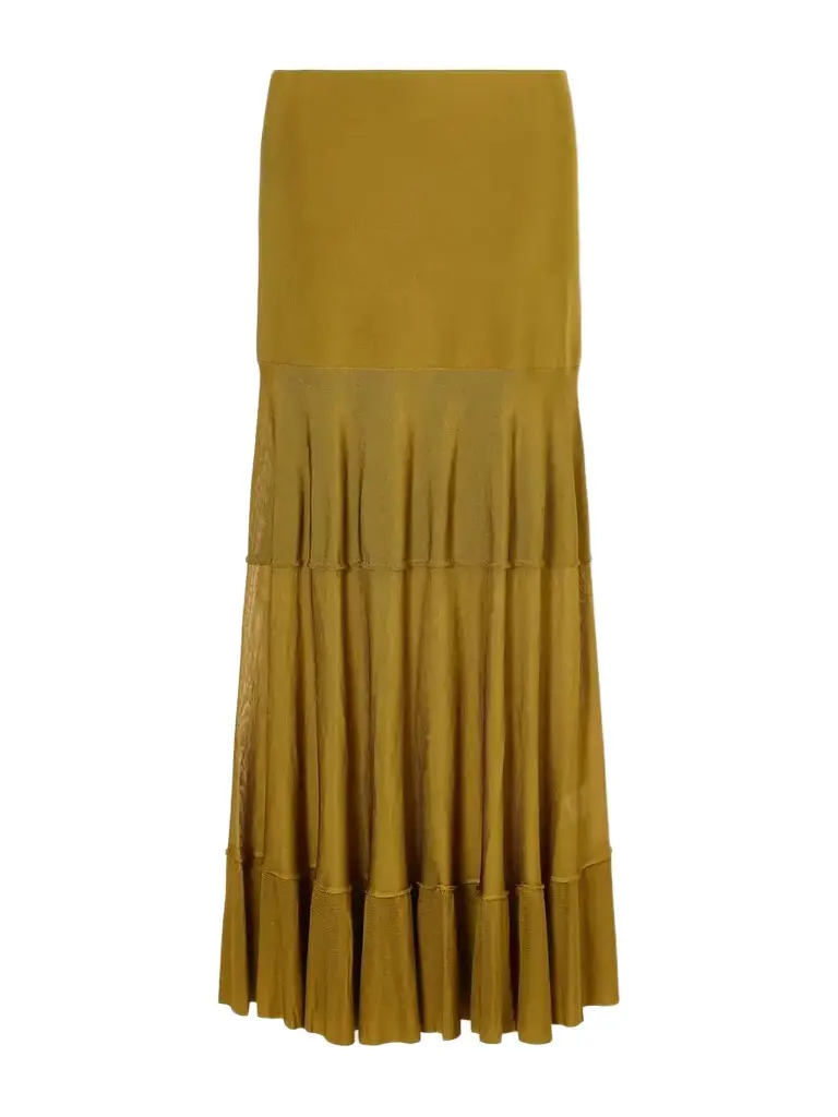 Altuzarra Gorrell Tiered Stretch-knit Maxi Skirt