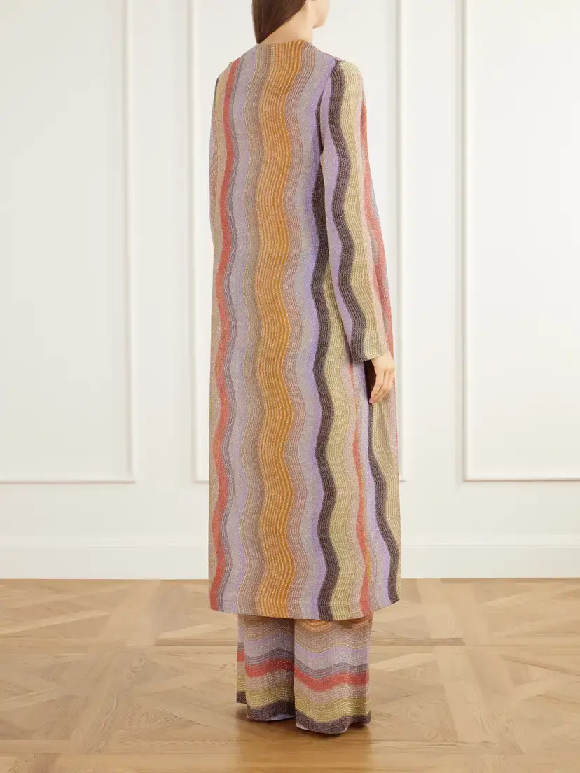Missoni Striped Metallic Crochet-knit Cardigan | Thumbnail 4 Missoni Striped Metallic Crochet-knit Cardigan | Thumbnail 4