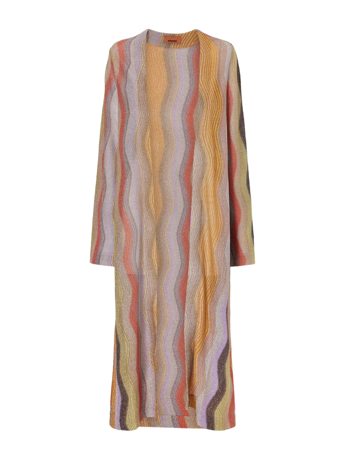 Missoni Striped Metallic Crochet-knit Cardigan