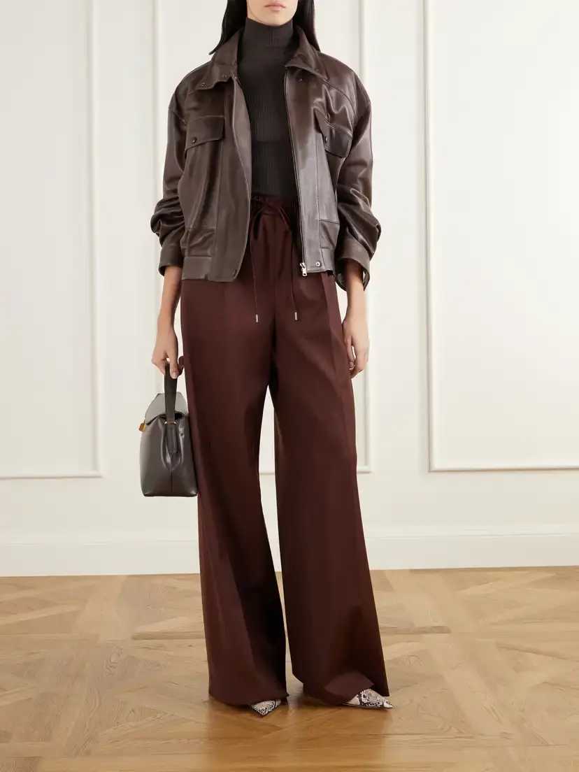 Max Mara Slalom Wool-twill Wide-leg Pants | Thumbnail 2 Max Mara Slalom Wool-twill Wide-leg Pants | Thumbnail 2